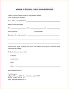 Public Records Request Form