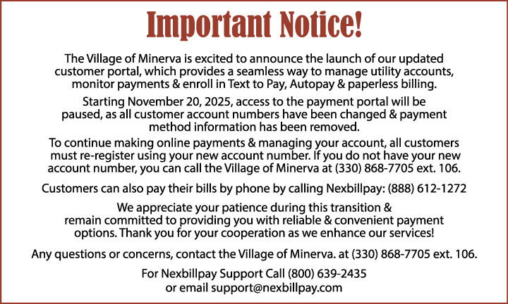 Updated Water & Sewer Customer Portal!