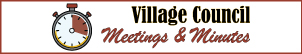 Village Council Meetings & Minutes